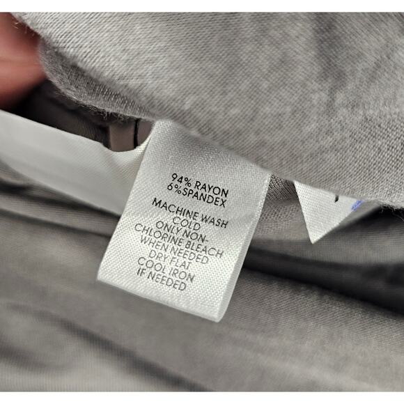 NWT grey teired layered MP skirt M PETITE elastic waist y2k fit flare NEW casual - Picture 3 of 5